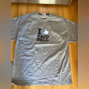 Taco Bell Facebook promo Gray XL  Men's T-Shirt new